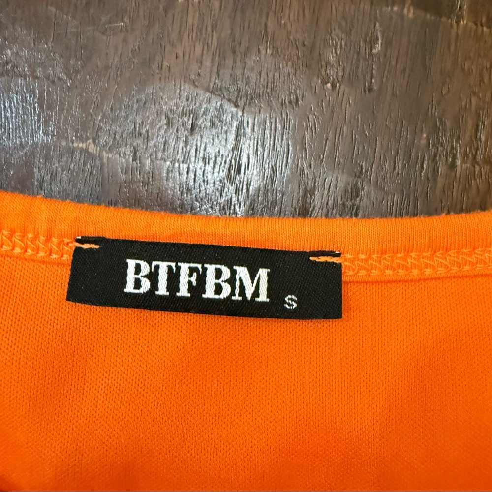 BTFBM Orange Sleeveless Dress - Picture 2 of 13
